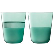 Бар LSA International Набор стаканов arc contrast, 380 мл, бирюзовые, 2 шт. арт. G1747-14-126