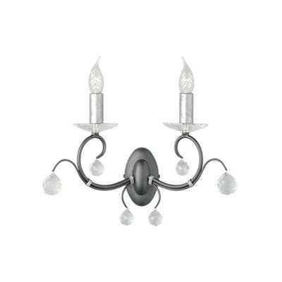 Бра Elstead Lighting Бра LUN 2 BLK/SIL арт. LUN 2 BLK/SIL