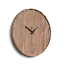 Часы La Forma (ех Julia Grup) Настенные часы Slip круглые из массива акации с натуральной отделкой Ø 30 см арт. 109727