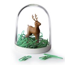 Держатель QUALY Держатель для скрепок deer in the forest арт. QL10132-WH