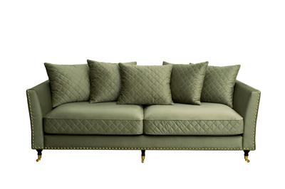 Диван Garda Decor Диван Sorrento 220 трехмест., велюр оливковый Colt1002-OLIV 220*101*88см арт. SORRENTO-220-Colt1002