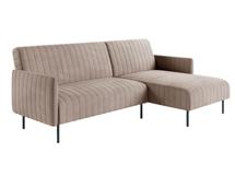 Диван Top concept Baccara диван-кровать с шезлонгом, с подлокотниками, бархат пепельно-бежевый 25 арт. 21605