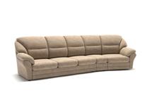 Диван Top concept San-Remo диван-кровать с реклайнером и радиусным модулем велюр бежевый арт. 6606
