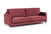 Диван Top concept Keln диван-кровать трехместный прямой, велюр красный арт. 7933