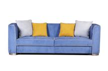 Диван Top concept Komo диван-кровать трехместный, велюр синий арт. 11238