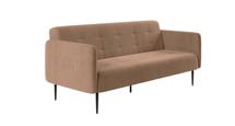 Диван Top concept Monaco диван-кровать прямой с подлокотниками, трехместный, бархат тёмно-коричневый 12 арт. 14093