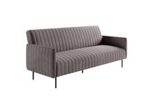 Диван Top concept Baccara диван-кровать трехместный прямой с подлокотниками, бархат антрацит 14 арт. 14477
