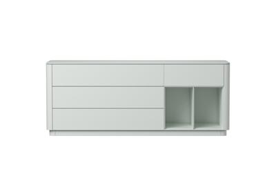 Комод Ellipsefurniture Тумба Tammi 4 ящика 2 полки ширина 180 см (светло-серый) арт. TM010204090101