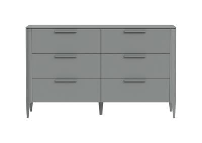 Комод Ellipsefurniture Комод Type 6 ящиков ширина 140 см (серый) арт. TY010303080101