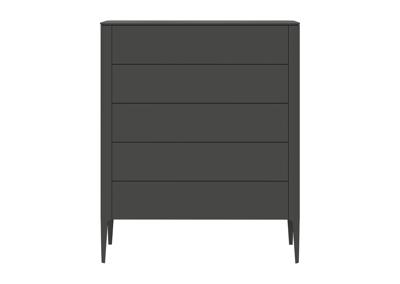 Комод Ellipsefurniture Комод Type 5 ящиков ширина 100 см (темно-серый) арт. TY010306380101