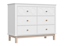 Комод Ellipsefurniture Комод Classic 6 ящиков с фрезеровкой "Геометрия" (белый) арт. CLMBCD01020195