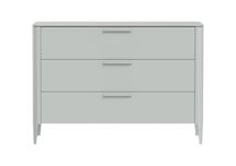 Комод Ellipsefurniture Комод Type 3 ящика ширина 120 см (светло-серый) арт. TY010302060101