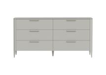 Комод Ellipsefurniture Комод Type 6 ящиков ширина 170 см (серо-бежевый) арт. TY010304090101