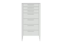 Комод Ellipsefurniture Комод Type высокии? 7 ящиков (белый) арт. TY010301120101