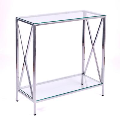 Консоль AllConsoles Консольный стол 1033-CS clear серебряный арт. 1033-CS clear