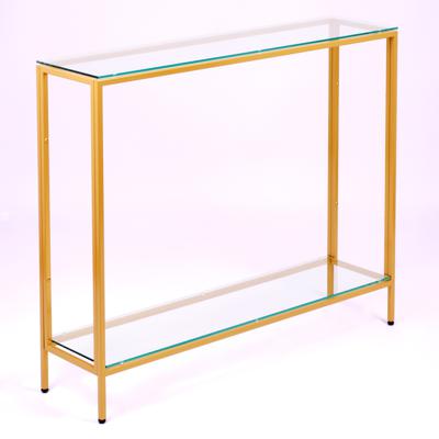 Консоль AllConsoles Консольный стол 1082-CG clear золотой арт. 1082-CG clear