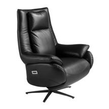Кресло Angel Cerda Кресло-реклайнер поворотное 5124/A1167-T541040 черное кожаное арт. 202449