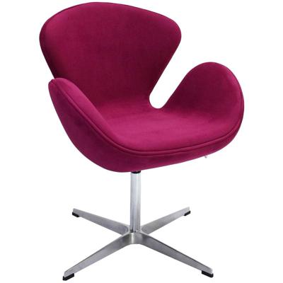 Кресло Bradexhome Кресло SWAN STYLE CHAIR винный, искусственная замша арт. FR 0651