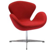 Кресло Bradexhome Кресло SWAN CHAIR красный кашемир арт. FR 0001