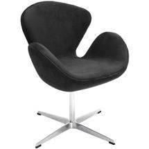 Кресло Bradexhome Кресло SWAN STYLE CHAIR графит, искусственная замша арт. FR 0650