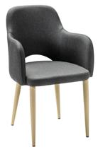 Кресло R-Home Кресло Ledger темно-серый/нат.дуб арт. 410124131h_Dark grey_н.дуб