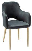 Кресло R-Home Кресло Ledger Diag grey/черный арт. 410124151h_Diag grey_н.дуб