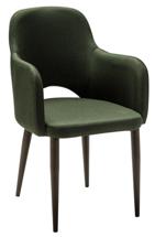 Кресло R-Home Кресло Ledger темно-зеленый/т. орех арт. 410124122h_Dark_Green_т.орех