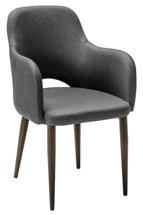 Кресло R-Home Кресло Ledger темно-серый/т. орех арт. 410124132h_Dark grey_т.орех