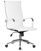 Кресло руководителя DOBRIN Офисное кресло для руководителей DOBRIN CLARK SIMPLE, белый арт. LMR-101B