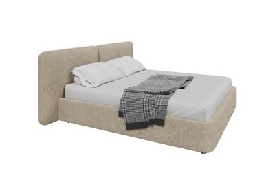 Кровать Ellipsefurniture Кровать двуспальная Hub Soft 180 см (бежевый, букле) арт. HU010101160499