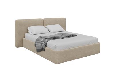 Кровать Ellipsefurniture Кровать двуспальная Hub Soft 160 см (бежевый, букле) арт. ZN-318641