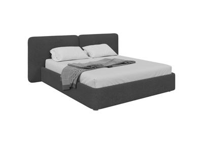 Кровать Ellipsefurniture Кровать двуспальная Hub Soft 200 см (серый, букле) арт. HU010108370199