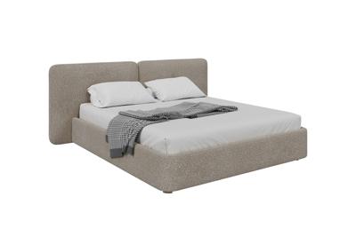 Кровать Ellipsefurniture Кровать двуспальная Hub Soft 200 см (бежевый, букле) арт. HU010111370499