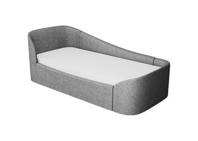 Кровать Ellipsefurniture Диван-кровать KIDI Soft с низким изножьем 90*200 см (серый, рогожка) арт. KD010302620401