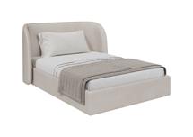 Кровать Ellipsefurniture Кровать двуспальная Classic 140 см (молочный, велюр) арт. СF010207140501