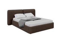 Кровать Ellipsefurniture Кровать двуспальная Hub Soft 160 см (шоколад, твид) арт. ZN-319943