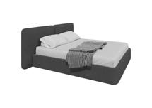 Кровать Ellipsefurniture Кровать двуспальная Hub Soft 180 см (серый, букле) арт. HU010108360199