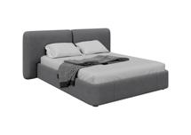 Кровать Ellipsefurniture Кровать двуспальная Hub Soft 160 см (серый, твид) арт. HU010109350199