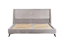 Кровать Garda Decor Кровать Michelle без под.мех. серый Ant542+Mav16 183*230*99см арт. MICHELLE3К-160-Ant542+Mav16