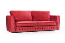 Кровать Top concept Budapest диван-кровать трехместный, прямой, велюр брусничный арт. 6243