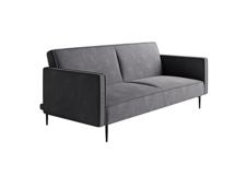 Кровать Top concept Este диван-кровать трехместный, прямой, с подлокотниками, бархат 03 арт. 14204