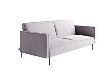 Кровать Top concept Este диван-кровать трехместный, прямой, с подлокотниками, бархат 04 арт. 14205