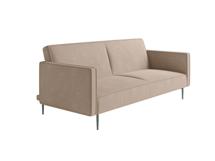 Кровать Top concept Este диван-кровать трехместный, прямой, с подлокотниками, бархат бежевый 05 арт. 14221