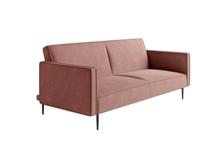 Кровать Top concept Este диван-кровать трехместный, прямой, с подлокотниками, бархат пудровый 15 арт. 14225