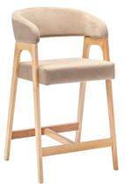 Кухня R-Home Кресло полубарное Baxter Beige/натур арт. 400216210h_diagbeige_natur