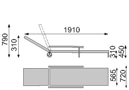 Размер шезлонга для бассейна