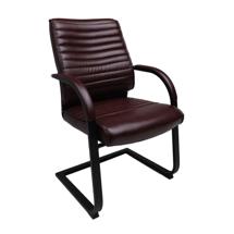 Офисное кресло AksHome Стул Augusto, коричневый + черный арт. ZN-202582