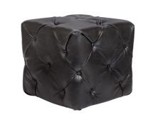 Пуф MAK interior Дизайнерские пуфы Amrit black leather арт. YF-1890-BL