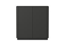 Шкаф Ellipsefurniture Шкаф Tammi 2 двери низкий (черный) арт. TM010206180101