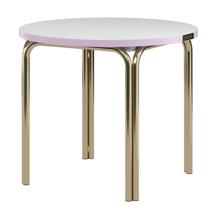 Стол LATITUDE Столик кофейный ror, D50 см, латунь/серый/розовый арт. RORTBL_C_RBRSGRPK